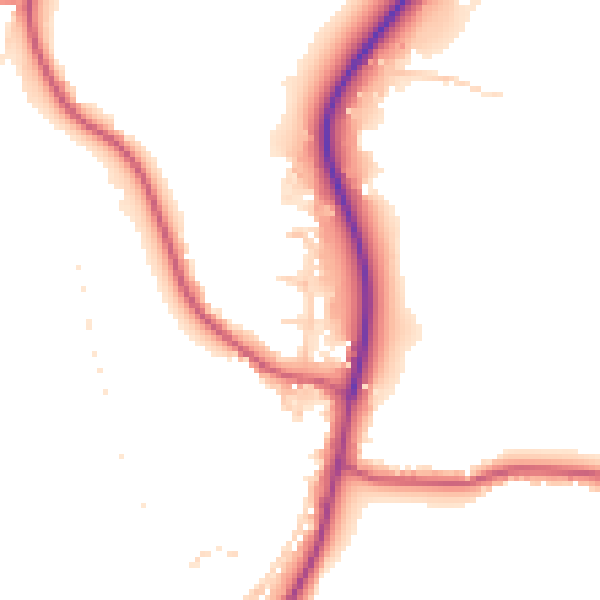Daytime road noise heatmap for NR11 8LX