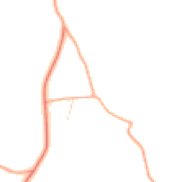 Daytime road noise heatmap for NR11 8SF