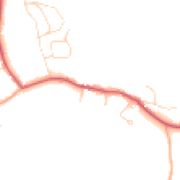 Daytime road noise heatmap for NR12 0EL