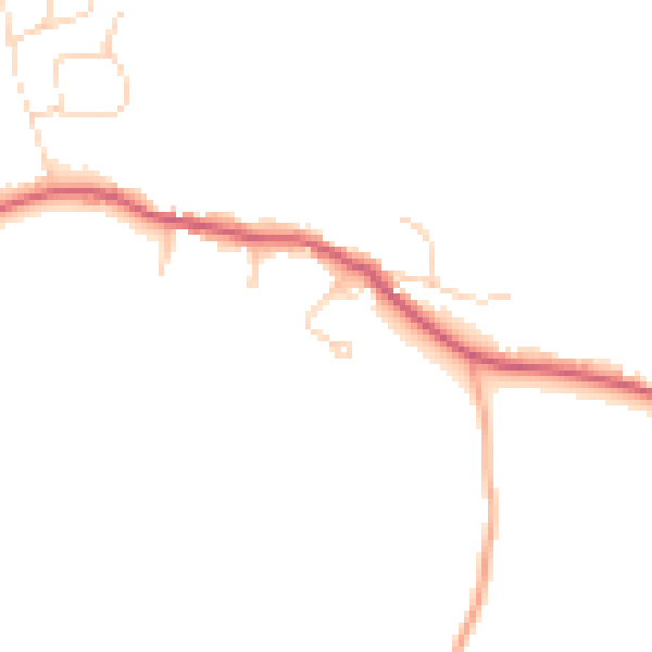 Daytime road noise heatmap for NR12 0HQ