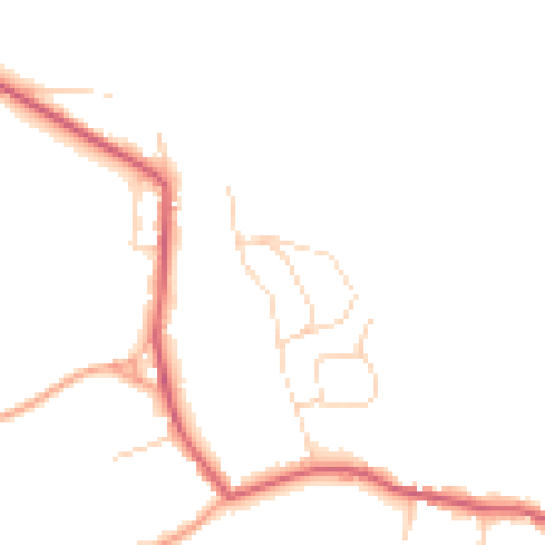Daytime road noise heatmap for NR12 0HW