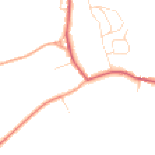 Daytime road noise heatmap for NR12 0LL