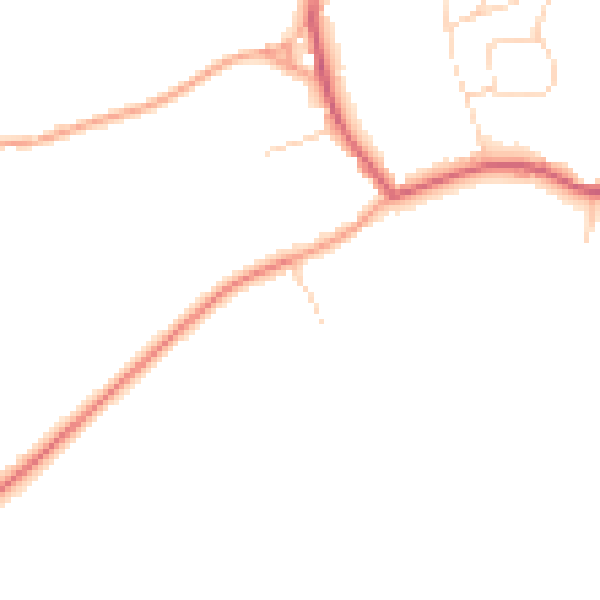 Daytime road noise heatmap for NR12 0LP