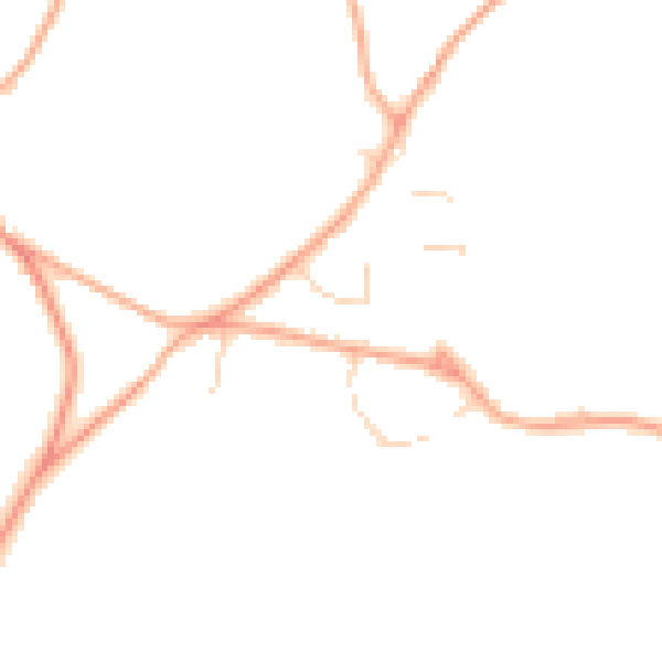 Daytime road noise heatmap for NR12 7AB