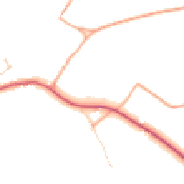 Daytime road noise heatmap for NR12 7AF