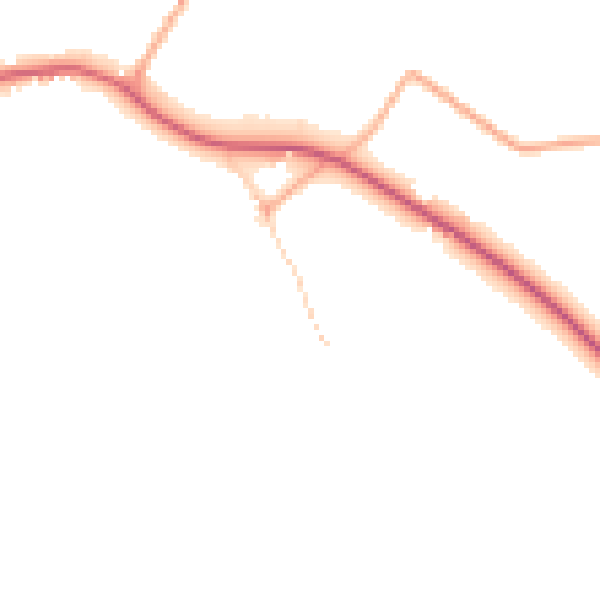 Daytime road noise heatmap for NR12 7AQ