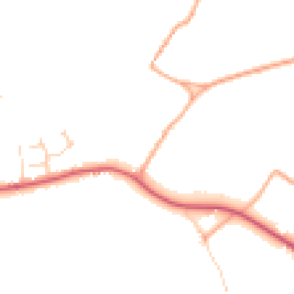 Daytime road noise heatmap for NR12 7AS