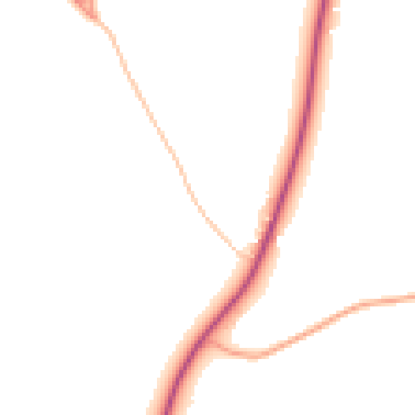 Daytime road noise heatmap for NR12 7BB