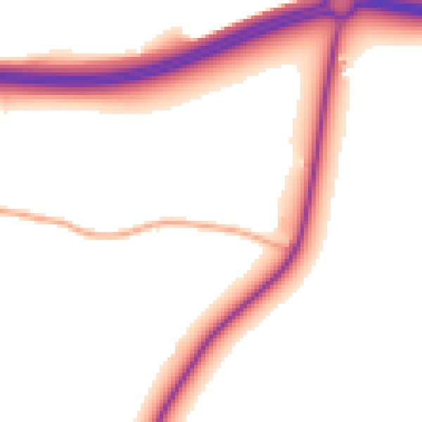 Daytime road noise heatmap for NR12 7BL