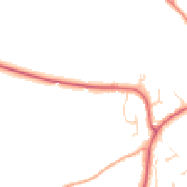 Daytime road noise heatmap for NR12 7DF