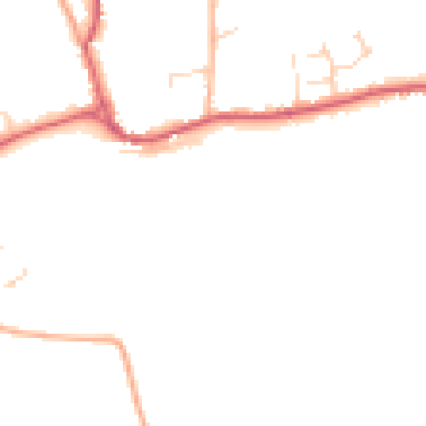 Daytime road noise heatmap for NR12 7DN