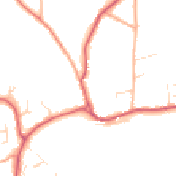 Daytime road noise heatmap for NR12 7DQ
