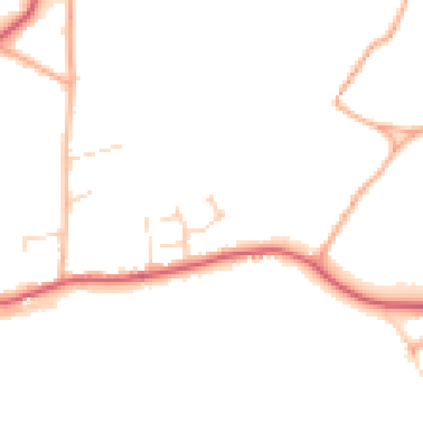 Daytime road noise heatmap for NR12 7DT