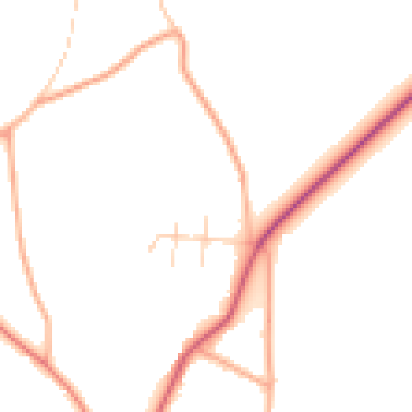 Daytime road noise heatmap for NR12 7HS