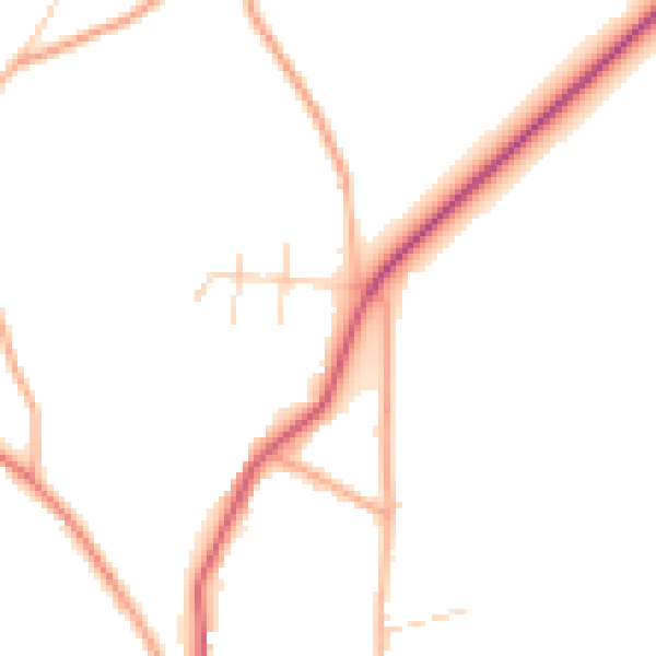 Daytime road noise heatmap for NR12 7HU