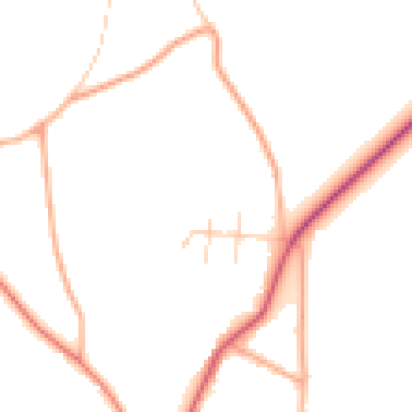 Daytime road noise heatmap for NR12 7HY