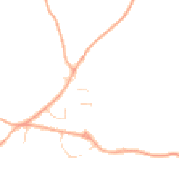 Daytime road noise heatmap for NR12 7LW