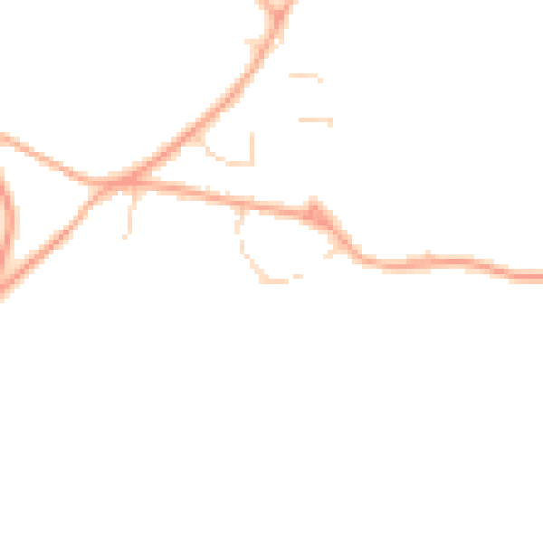 Daytime road noise heatmap for NR12 7NB