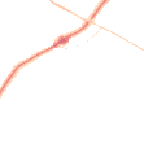 Night-time road noise heatmap for NR12 8FH