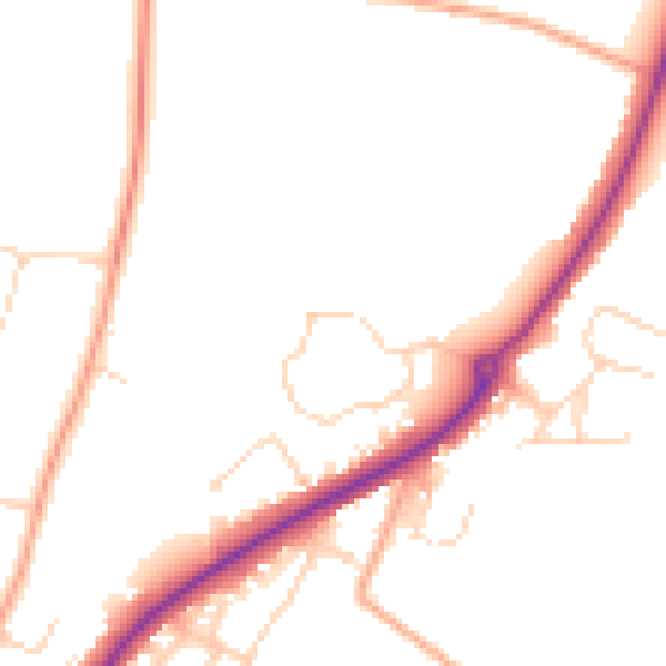 Daytime road noise heatmap for NR12 8GE