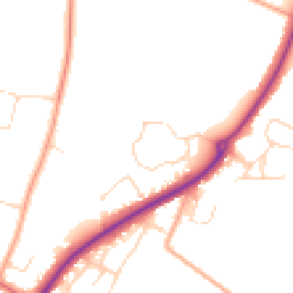 Daytime road noise heatmap for NR12 8GH