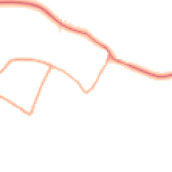 Daytime road noise heatmap for NR12 8NN