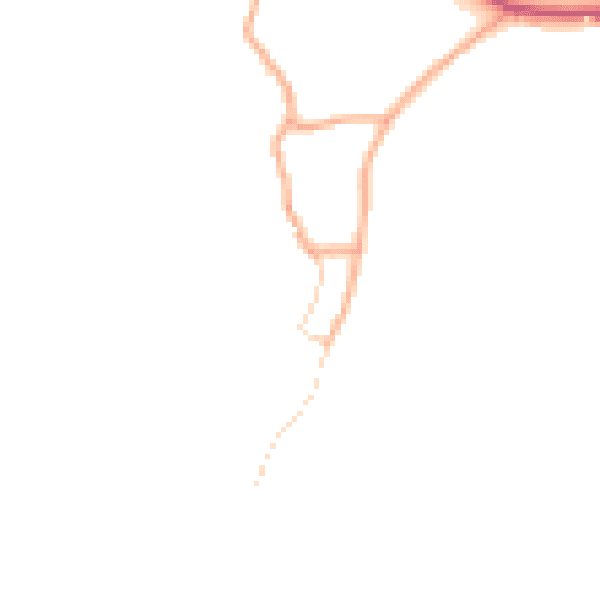 Daytime road noise heatmap for NR12 8UY