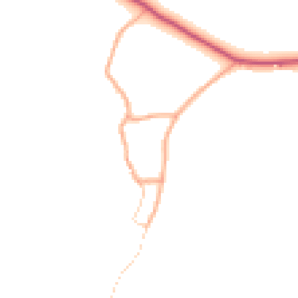 Daytime road noise heatmap for NR12 8UZ