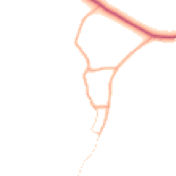 Daytime road noise heatmap for NR12 8XA