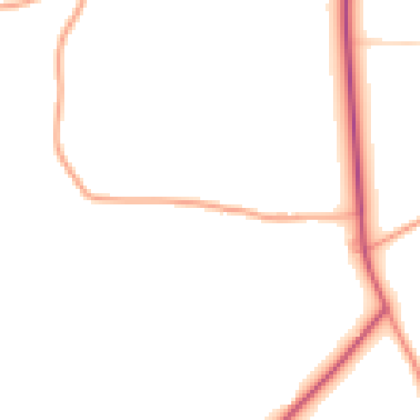 Daytime road noise heatmap for NR12 9ES