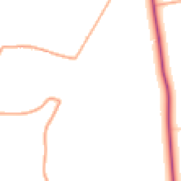 Daytime road noise heatmap for NR12 9EU