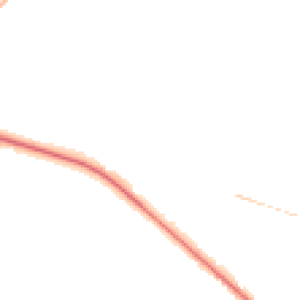 Night-time road noise heatmap for NR12 9EW