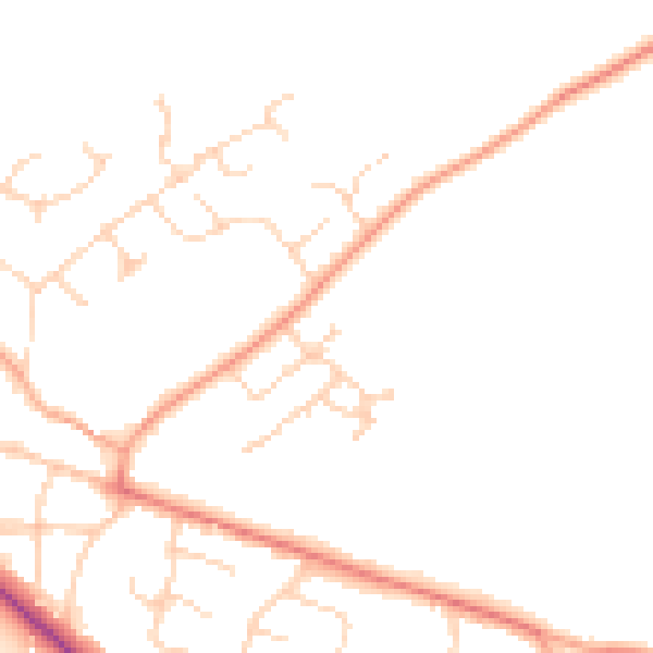 Daytime road noise heatmap for NR12 9FP