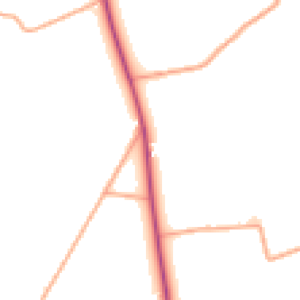 Daytime road noise heatmap for NR12 9HQ