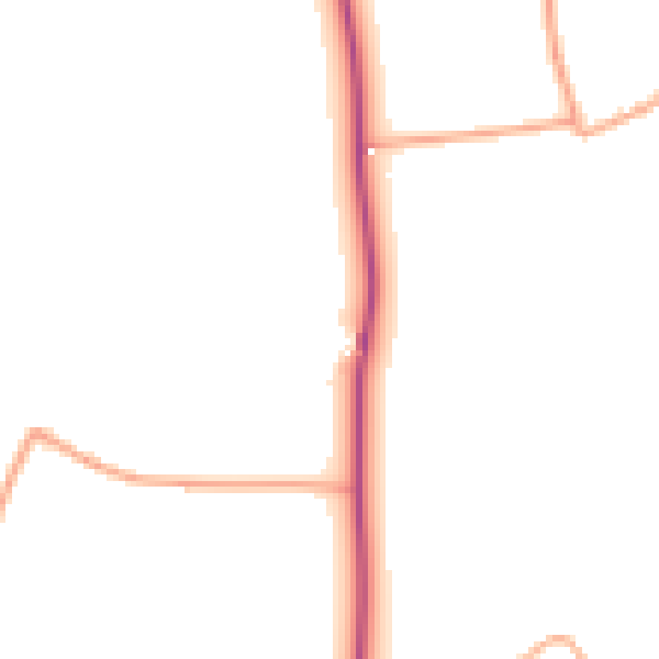 Daytime road noise heatmap for NR12 9HW