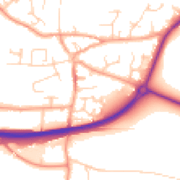 Daytime road noise heatmap for NR13 3AA