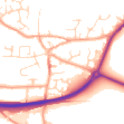 Daytime road noise heatmap for NR13 3BA