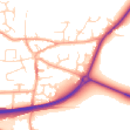 Daytime road noise heatmap for NR13 3BD