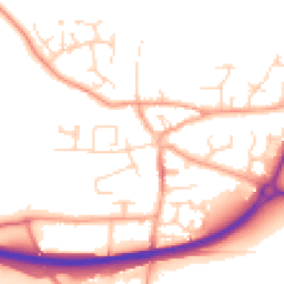 Daytime road noise heatmap for NR13 3BH