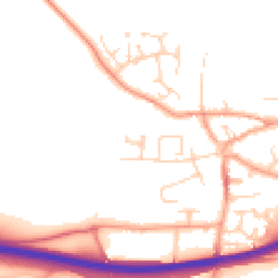 Daytime road noise heatmap for NR13 3BN