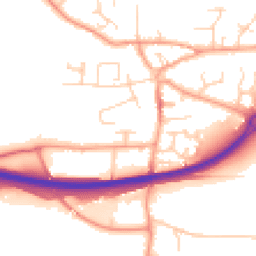 Daytime road noise heatmap for NR13 3BS