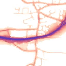 Daytime road noise heatmap for NR13 3BY