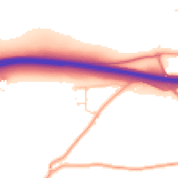 Daytime road noise heatmap for NR13 3DA