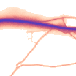 Daytime road noise heatmap for NR13 3DD