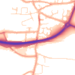Daytime road noise heatmap for NR13 3DE