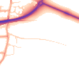 Daytime road noise heatmap for NR13 3DJ