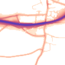 Daytime road noise heatmap for NR13 3DN