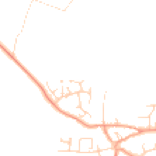 Daytime road noise heatmap for NR13 3EL