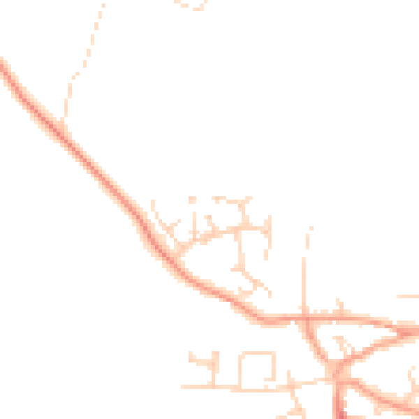 Daytime road noise heatmap for NR13 3EN