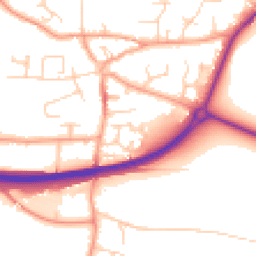 Daytime road noise heatmap for NR13 3ET